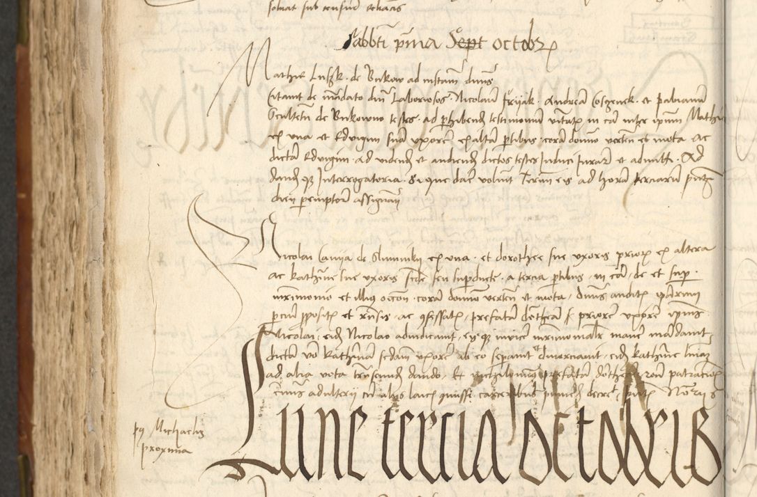 Zdjęcie nr 428 dla obiektu archiwalnego: Acta actoru[m coram venerabili viro] domino Joh[anne de Lathoschin, sacre] theologie [et decretorum] doctore [canonico et officiali Cracoviensi] generali [anno Domini millesimo] quadringen[tesimo nonagesimo tercio] indicione [XI, pontificatus sanctis]simi in Christo [patris domini nostri domini] Allexandri [divina providencia pape] sexti, anni [ipsius primo]