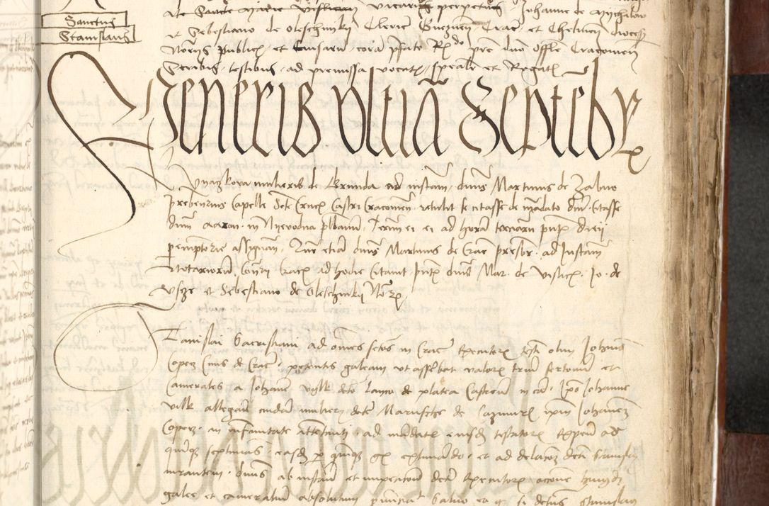 Zdjęcie nr 427 dla obiektu archiwalnego: Acta actoru[m coram venerabili viro] domino Joh[anne de Lathoschin, sacre] theologie [et decretorum] doctore [canonico et officiali Cracoviensi] generali [anno Domini millesimo] quadringen[tesimo nonagesimo tercio] indicione [XI, pontificatus sanctis]simi in Christo [patris domini nostri domini] Allexandri [divina providencia pape] sexti, anni [ipsius primo]