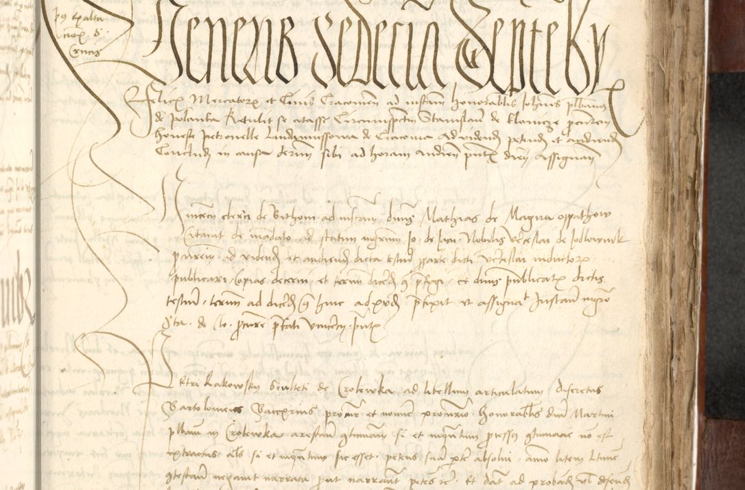 Zdjęcie nr 421 dla obiektu archiwalnego: Acta actoru[m coram venerabili viro] domino Joh[anne de Lathoschin, sacre] theologie [et decretorum] doctore [canonico et officiali Cracoviensi] generali [anno Domini millesimo] quadringen[tesimo nonagesimo tercio] indicione [XI, pontificatus sanctis]simi in Christo [patris domini nostri domini] Allexandri [divina providencia pape] sexti, anni [ipsius primo]