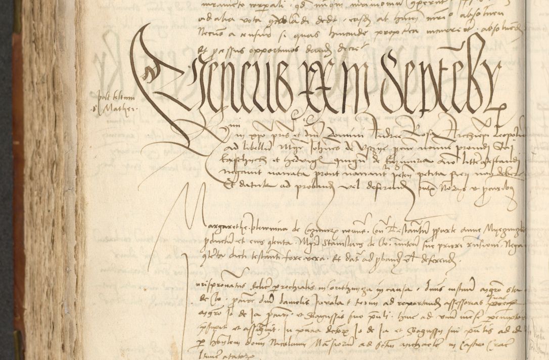 Zdjęcie nr 424 dla obiektu archiwalnego: Acta actoru[m coram venerabili viro] domino Joh[anne de Lathoschin, sacre] theologie [et decretorum] doctore [canonico et officiali Cracoviensi] generali [anno Domini millesimo] quadringen[tesimo nonagesimo tercio] indicione [XI, pontificatus sanctis]simi in Christo [patris domini nostri domini] Allexandri [divina providencia pape] sexti, anni [ipsius primo]