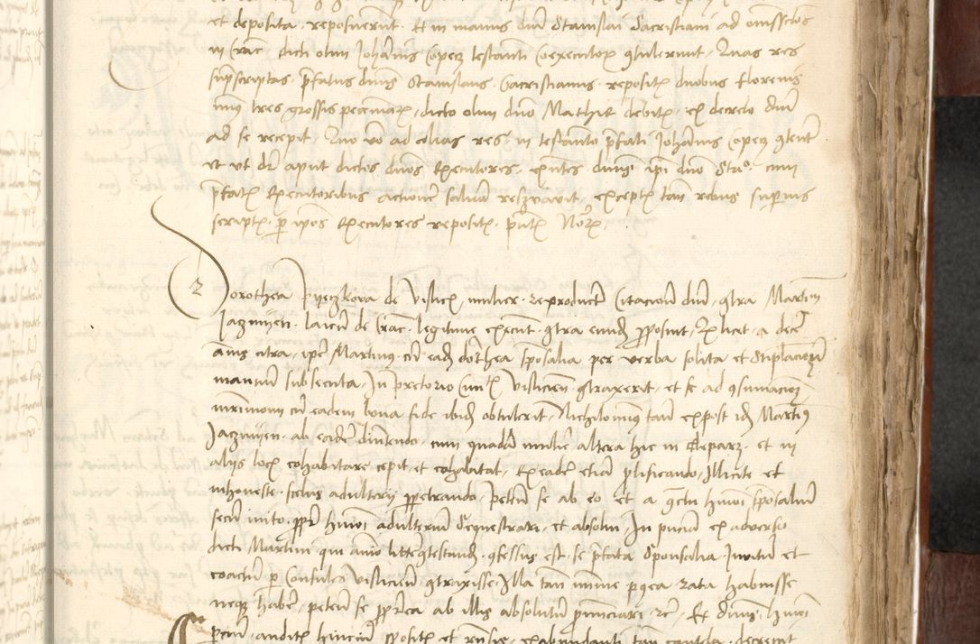 Zdjęcie nr 417 dla obiektu archiwalnego: Acta actoru[m coram venerabili viro] domino Joh[anne de Lathoschin, sacre] theologie [et decretorum] doctore [canonico et officiali Cracoviensi] generali [anno Domini millesimo] quadringen[tesimo nonagesimo tercio] indicione [XI, pontificatus sanctis]simi in Christo [patris domini nostri domini] Allexandri [divina providencia pape] sexti, anni [ipsius primo]