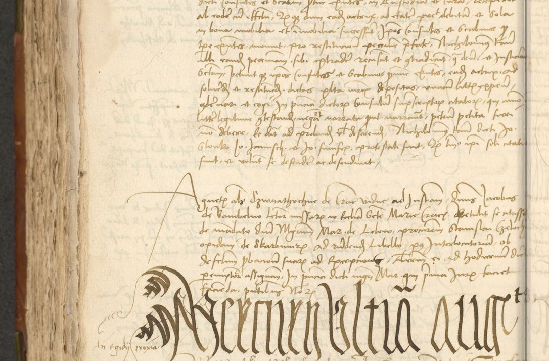 Zdjęcie nr 412 dla obiektu archiwalnego: Acta actoru[m coram venerabili viro] domino Joh[anne de Lathoschin, sacre] theologie [et decretorum] doctore [canonico et officiali Cracoviensi] generali [anno Domini millesimo] quadringen[tesimo nonagesimo tercio] indicione [XI, pontificatus sanctis]simi in Christo [patris domini nostri domini] Allexandri [divina providencia pape] sexti, anni [ipsius primo]
