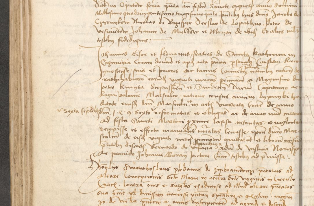 Zdjęcie nr 199 dla obiektu archiwalnego: Acta causarum coram venerendo patre domino Johanne de Goslaw canonico, vicario in spiritualibus generali Cracoviensi ad annum millesimum quadringentesimum nonagesimum octavum, indicione prima, pontificatus sanctissimi domini nostri domini Allexandri pape sexti, anno ipsius sexto