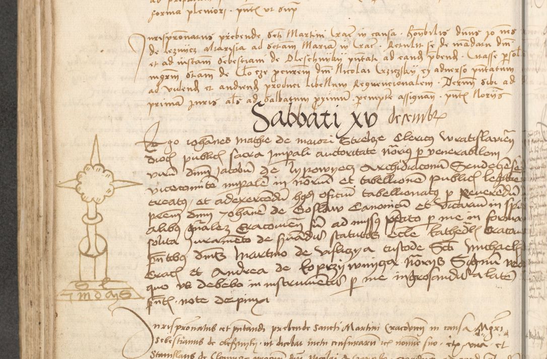 Zdjęcie nr 195 dla obiektu archiwalnego: Acta causarum coram venerendo patre domino Johanne de Goslaw canonico, vicario in spiritualibus generali Cracoviensi ad annum millesimum quadringentesimum nonagesimum octavum, indicione prima, pontificatus sanctissimi domini nostri domini Allexandri pape sexti, anno ipsius sexto