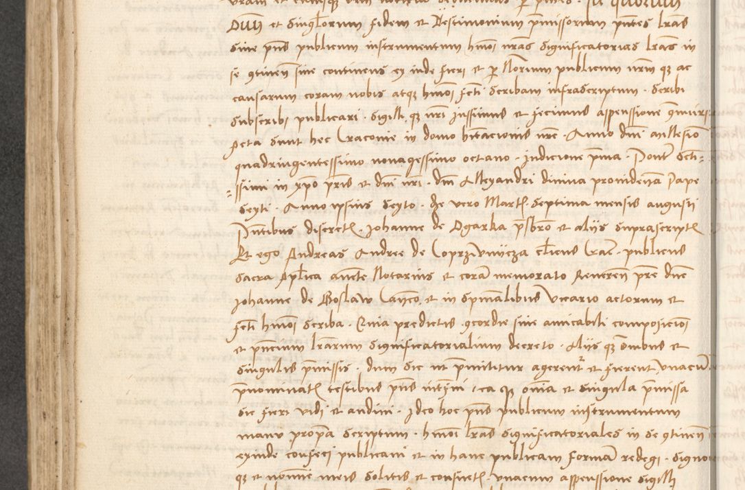 Zdjęcie nr 187 dla obiektu archiwalnego: Acta causarum coram venerendo patre domino Johanne de Goslaw canonico, vicario in spiritualibus generali Cracoviensi ad annum millesimum quadringentesimum nonagesimum octavum, indicione prima, pontificatus sanctissimi domini nostri domini Allexandri pape sexti, anno ipsius sexto