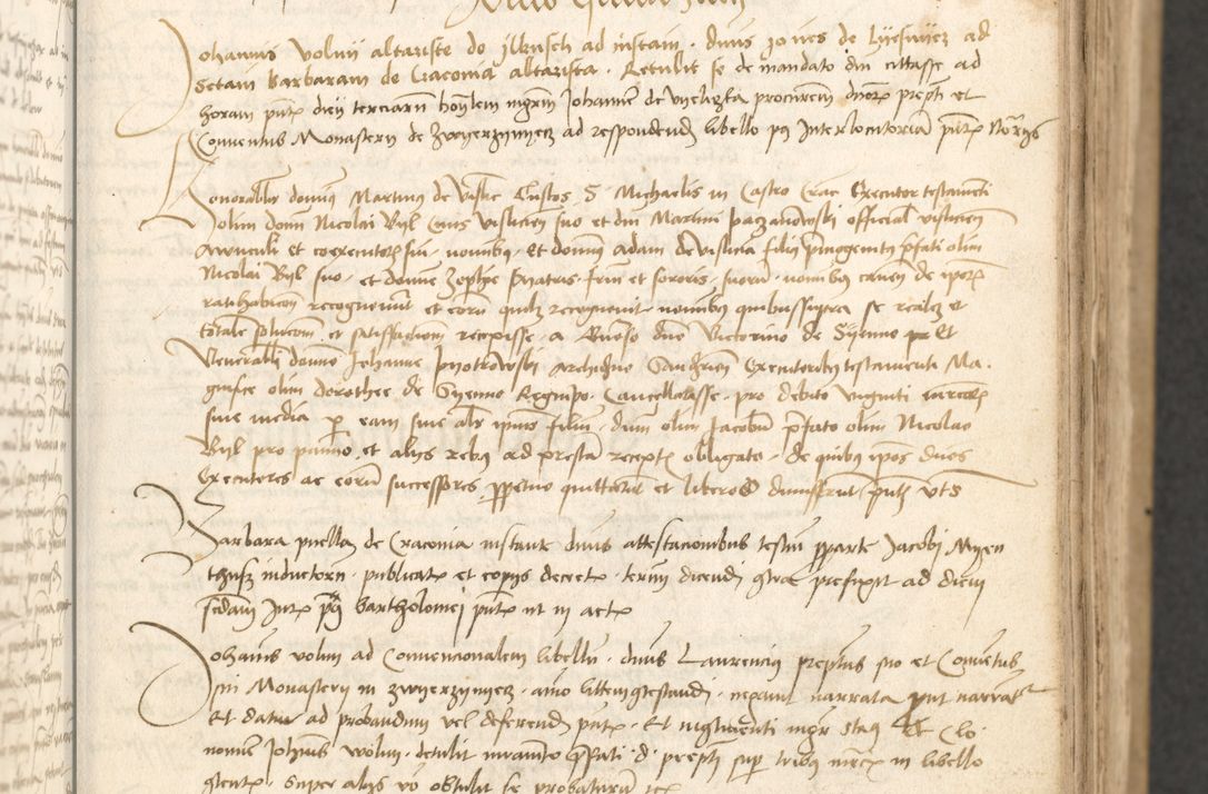 Zdjęcie nr 104 dla obiektu archiwalnego: Acta causarum coram venerendo patre domino Johanne de Goslaw canonico, vicario in spiritualibus generali Cracoviensi ad annum millesimum quadringentesimum nonagesimum octavum, indicione prima, pontificatus sanctissimi domini nostri domini Allexandri pape sexti, anno ipsius sexto