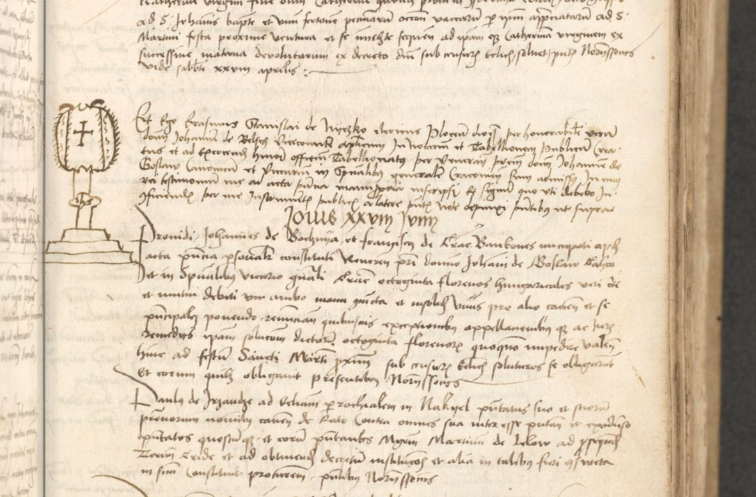 Zdjęcie nr 98 dla obiektu archiwalnego: Acta causarum coram venerendo patre domino Johanne de Goslaw canonico, vicario in spiritualibus generali Cracoviensi ad annum millesimum quadringentesimum nonagesimum octavum, indicione prima, pontificatus sanctissimi domini nostri domini Allexandri pape sexti, anno ipsius sexto