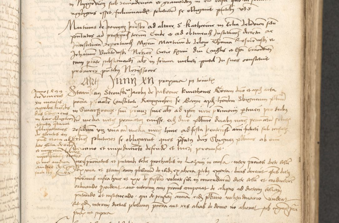 Zdjęcie nr 90 dla obiektu archiwalnego: Acta causarum coram venerendo patre domino Johanne de Goslaw canonico, vicario in spiritualibus generali Cracoviensi ad annum millesimum quadringentesimum nonagesimum octavum, indicione prima, pontificatus sanctissimi domini nostri domini Allexandri pape sexti, anno ipsius sexto