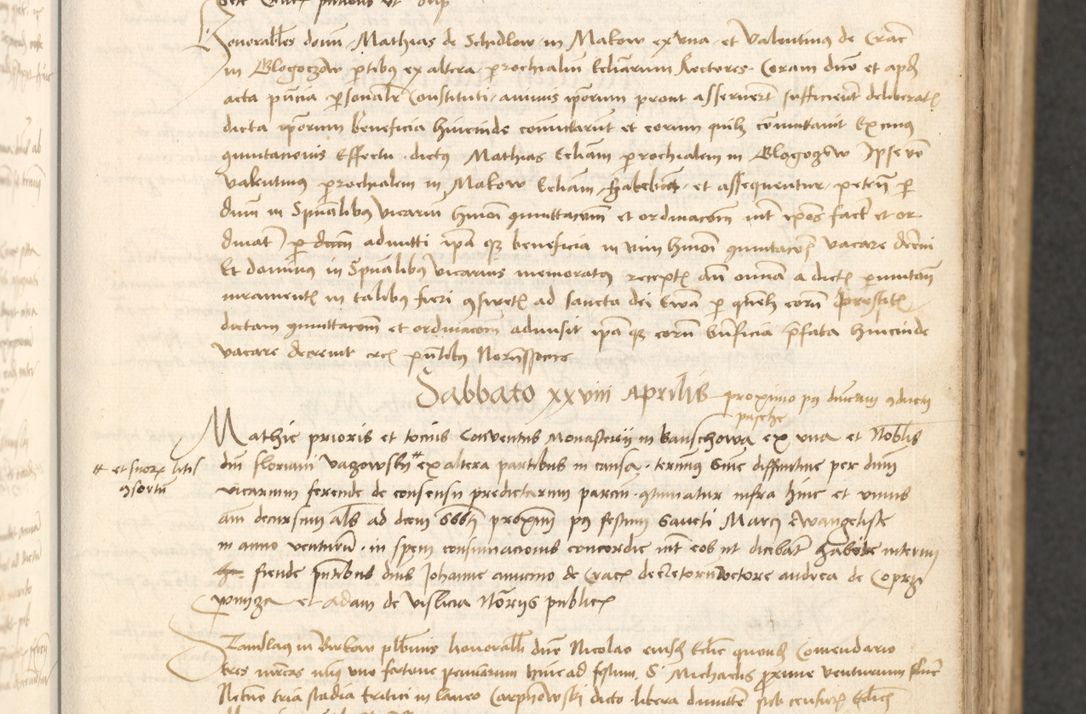 Zdjęcie nr 66 dla obiektu archiwalnego: Acta causarum coram venerendo patre domino Johanne de Goslaw canonico, vicario in spiritualibus generali Cracoviensi ad annum millesimum quadringentesimum nonagesimum octavum, indicione prima, pontificatus sanctissimi domini nostri domini Allexandri pape sexti, anno ipsius sexto