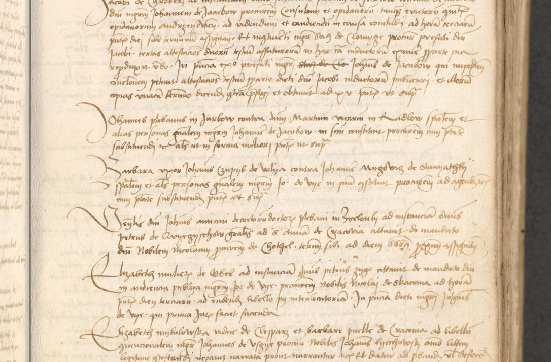 Zdjęcie nr 34 dla obiektu archiwalnego: Acta causarum coram venerendo patre domino Johanne de Goslaw canonico, vicario in spiritualibus generali Cracoviensi ad annum millesimum quadringentesimum nonagesimum octavum, indicione prima, pontificatus sanctissimi domini nostri domini Allexandri pape sexti, anno ipsius sexto