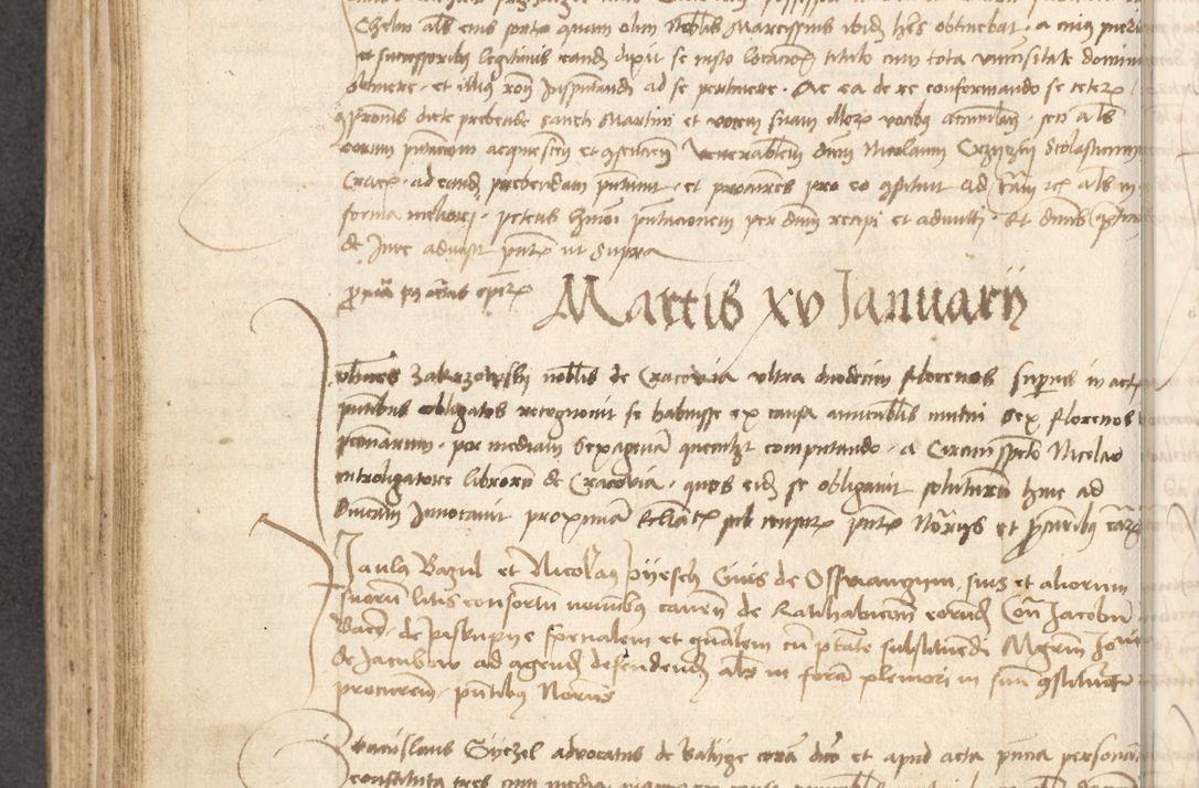 Zdjęcie nr 209 dla obiektu archiwalnego: Acta causarum coram venerendo patre domino Johanne de Goslaw canonico, vicario in spiritualibus generali Cracoviensi ad annum millesimum quadringentesimum nonagesimum octavum, indicione prima, pontificatus sanctissimi domini nostri domini Allexandri pape sexti, anno ipsius sexto