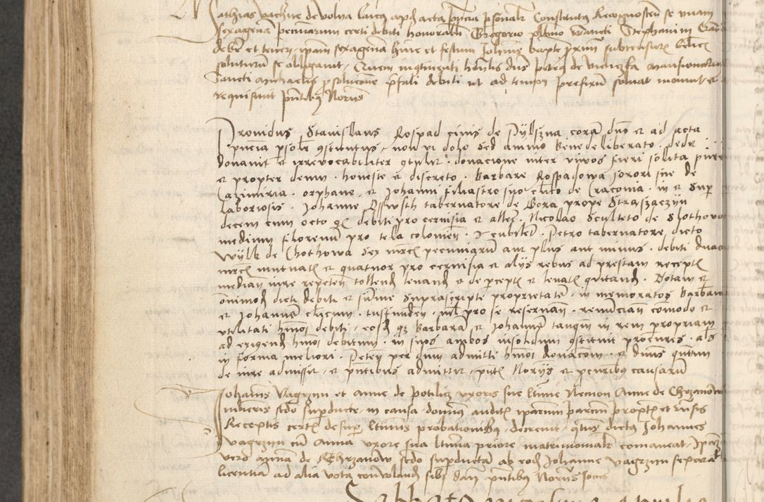 Zdjęcie nr 285 dla obiektu archiwalnego: Acta causarum coram venerendo patre domino Johanne de Goslaw canonico, vicario in spiritualibus generali Cracoviensi ad annum millesimum quadringentesimum nonagesimum octavum, indicione prima, pontificatus sanctissimi domini nostri domini Allexandri pape sexti, anno ipsius sexto