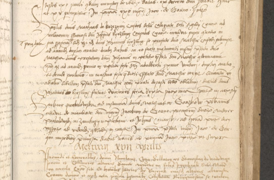 Zdjęcie nr 282 dla obiektu archiwalnego: Acta causarum coram venerendo patre domino Johanne de Goslaw canonico, vicario in spiritualibus generali Cracoviensi ad annum millesimum quadringentesimum nonagesimum octavum, indicione prima, pontificatus sanctissimi domini nostri domini Allexandri pape sexti, anno ipsius sexto