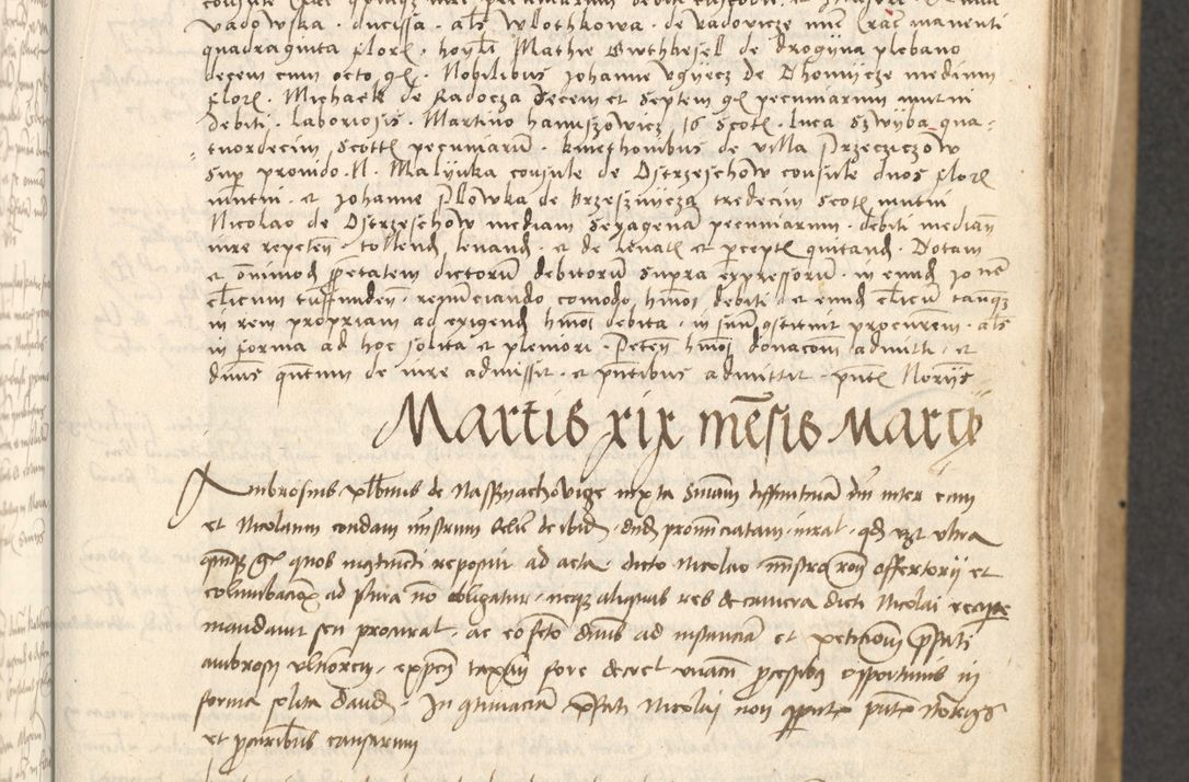 Zdjęcie nr 264 dla obiektu archiwalnego: Acta causarum coram venerendo patre domino Johanne de Goslaw canonico, vicario in spiritualibus generali Cracoviensi ad annum millesimum quadringentesimum nonagesimum octavum, indicione prima, pontificatus sanctissimi domini nostri domini Allexandri pape sexti, anno ipsius sexto