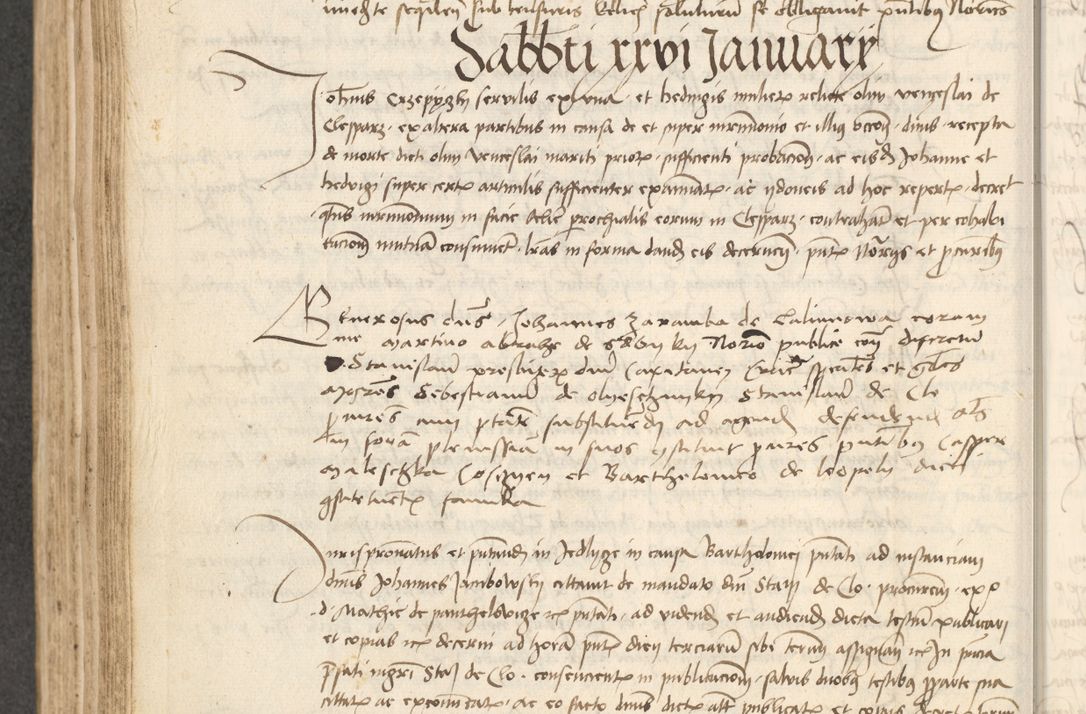 Zdjęcie nr 219 dla obiektu archiwalnego: Acta causarum coram venerendo patre domino Johanne de Goslaw canonico, vicario in spiritualibus generali Cracoviensi ad annum millesimum quadringentesimum nonagesimum octavum, indicione prima, pontificatus sanctissimi domini nostri domini Allexandri pape sexti, anno ipsius sexto