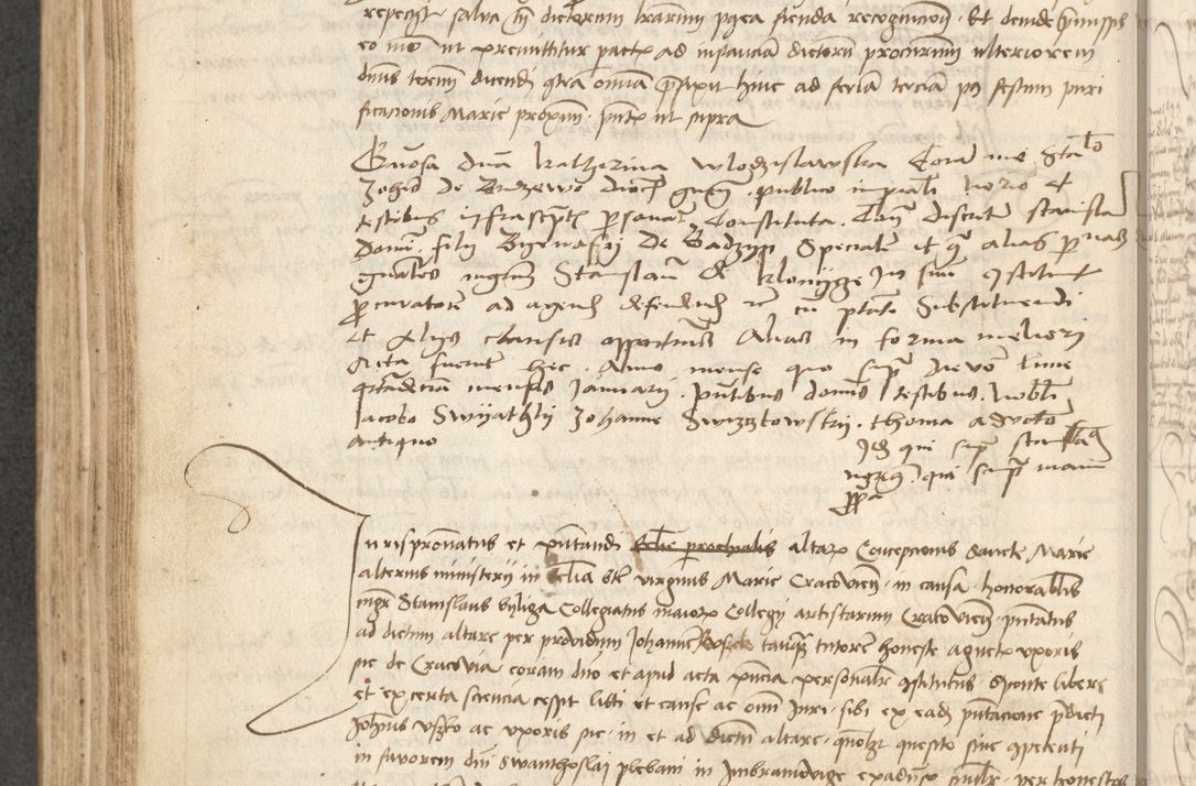 Zdjęcie nr 213 dla obiektu archiwalnego: Acta causarum coram venerendo patre domino Johanne de Goslaw canonico, vicario in spiritualibus generali Cracoviensi ad annum millesimum quadringentesimum nonagesimum octavum, indicione prima, pontificatus sanctissimi domini nostri domini Allexandri pape sexti, anno ipsius sexto