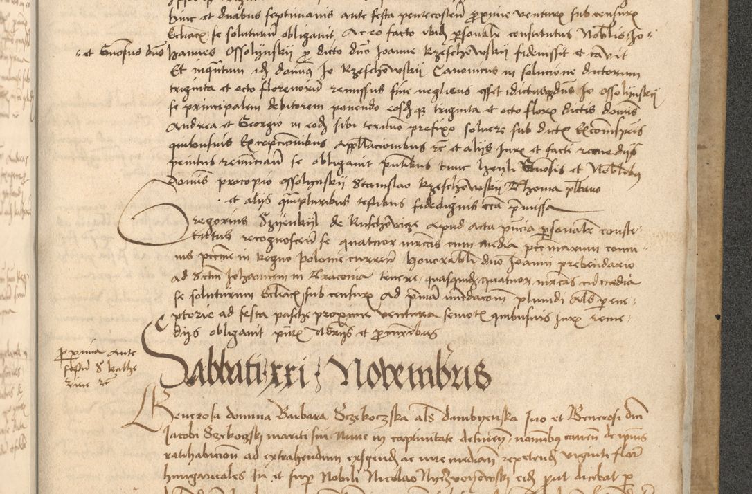 Zdjęcie nr 640 dla obiektu archiwalnego: Acta causarum coram venerendo patre domino Johanne de Goslaw canonico, vicario in spiritualibus generali Cracoviensi ad annum millesimum quadringentesimum nonagesimum octavum, indicione prima, pontificatus sanctissimi domini nostri domini Allexandri pape sexti, anno ipsius sexto