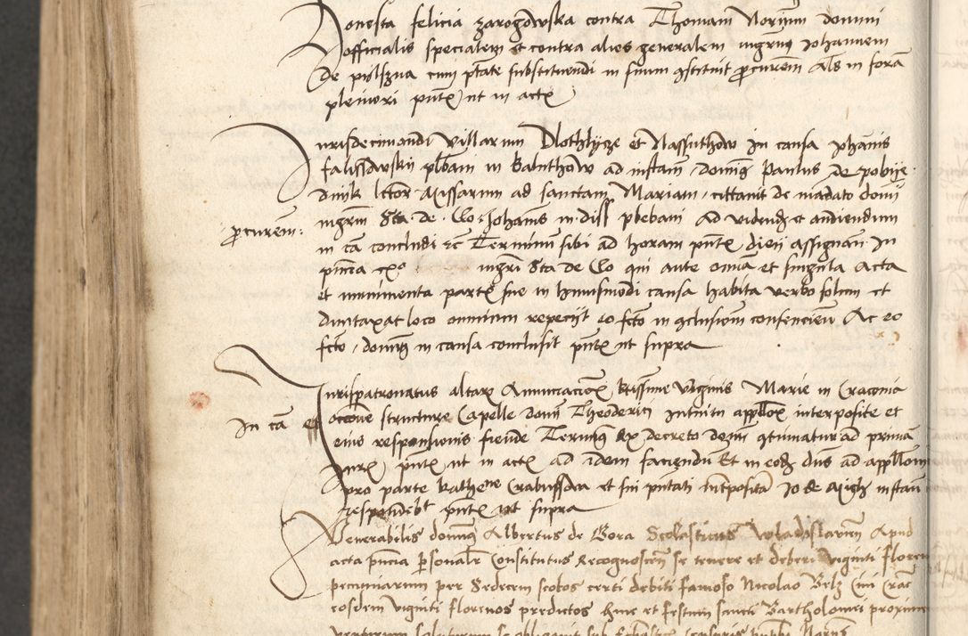 Zdjęcie nr 557 dla obiektu archiwalnego: Acta causarum coram venerendo patre domino Johanne de Goslaw canonico, vicario in spiritualibus generali Cracoviensi ad annum millesimum quadringentesimum nonagesimum octavum, indicione prima, pontificatus sanctissimi domini nostri domini Allexandri pape sexti, anno ipsius sexto