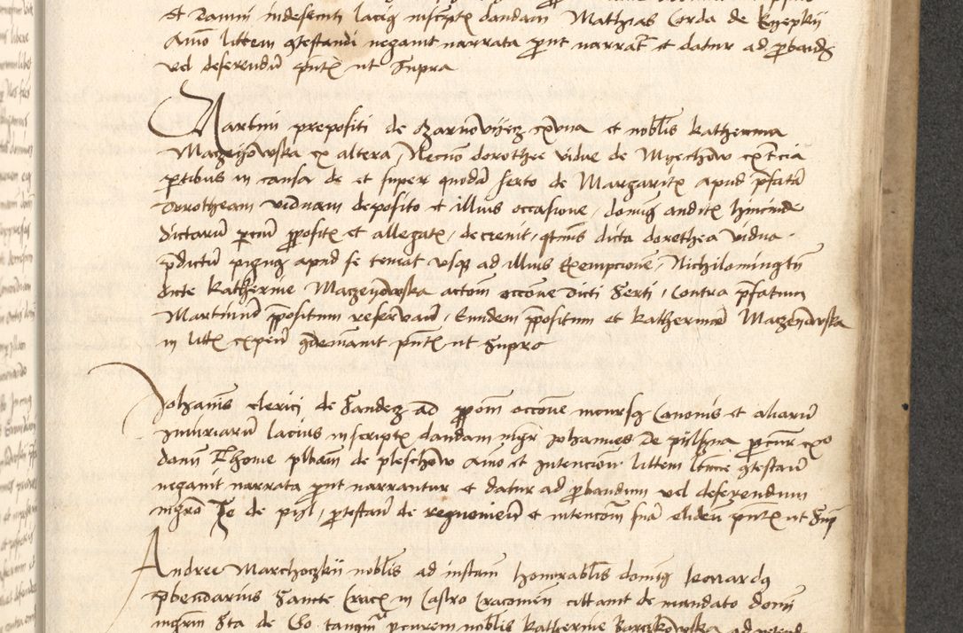 Zdjęcie nr 552 dla obiektu archiwalnego: Acta causarum coram venerendo patre domino Johanne de Goslaw canonico, vicario in spiritualibus generali Cracoviensi ad annum millesimum quadringentesimum nonagesimum octavum, indicione prima, pontificatus sanctissimi domini nostri domini Allexandri pape sexti, anno ipsius sexto