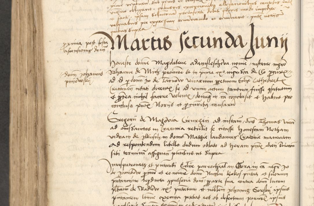 Zdjęcie nr 543 dla obiektu archiwalnego: Acta causarum coram venerendo patre domino Johanne de Goslaw canonico, vicario in spiritualibus generali Cracoviensi ad annum millesimum quadringentesimum nonagesimum octavum, indicione prima, pontificatus sanctissimi domini nostri domini Allexandri pape sexti, anno ipsius sexto