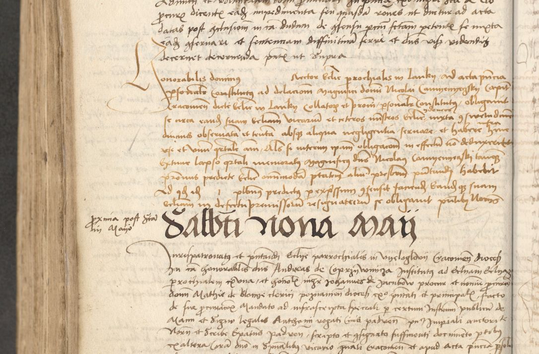 Zdjęcie nr 529 dla obiektu archiwalnego: Acta causarum coram venerendo patre domino Johanne de Goslaw canonico, vicario in spiritualibus generali Cracoviensi ad annum millesimum quadringentesimum nonagesimum octavum, indicione prima, pontificatus sanctissimi domini nostri domini Allexandri pape sexti, anno ipsius sexto