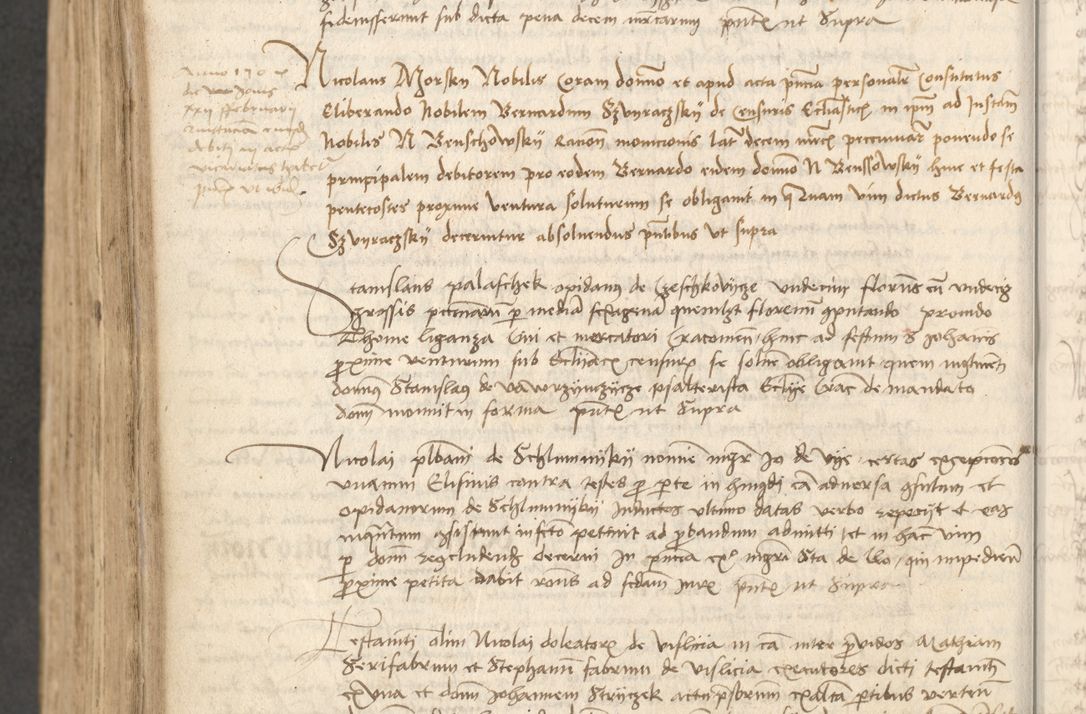 Zdjęcie nr 523 dla obiektu archiwalnego: Acta causarum coram venerendo patre domino Johanne de Goslaw canonico, vicario in spiritualibus generali Cracoviensi ad annum millesimum quadringentesimum nonagesimum octavum, indicione prima, pontificatus sanctissimi domini nostri domini Allexandri pape sexti, anno ipsius sexto