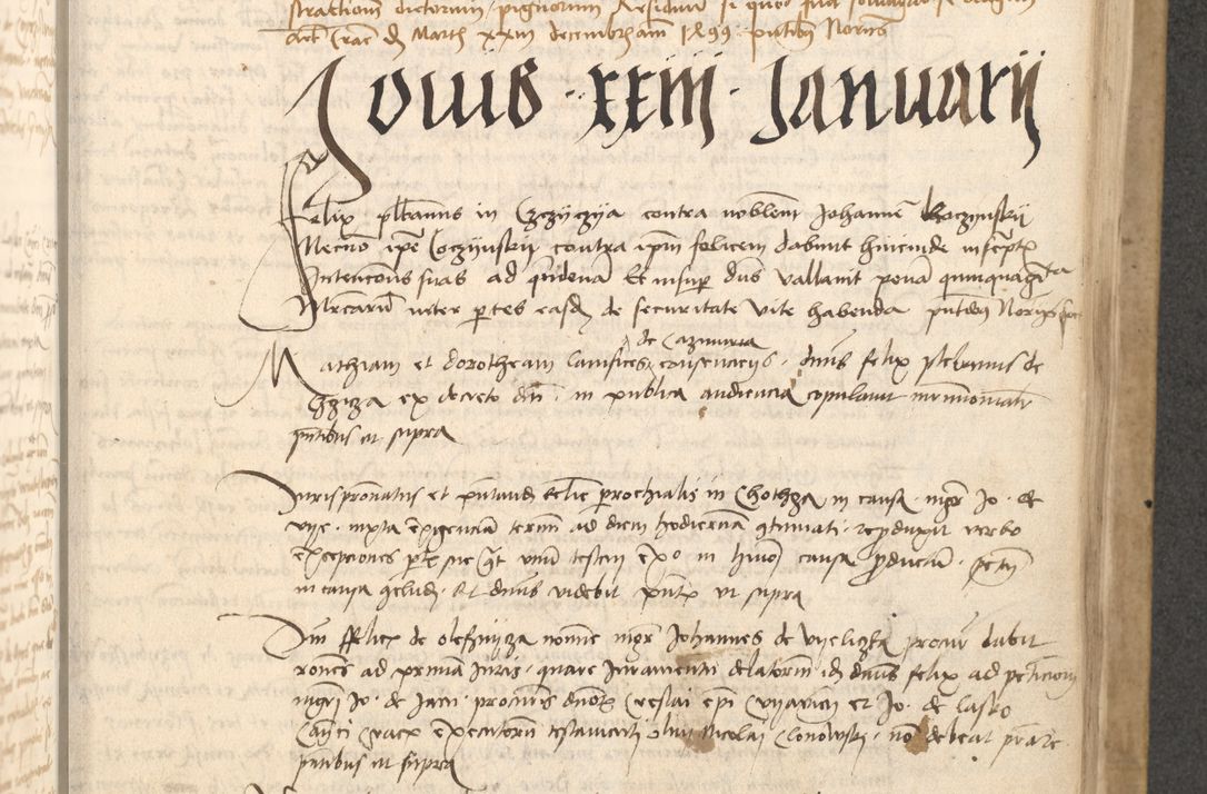 Zdjęcie nr 460 dla obiektu archiwalnego: Acta causarum coram venerendo patre domino Johanne de Goslaw canonico, vicario in spiritualibus generali Cracoviensi ad annum millesimum quadringentesimum nonagesimum octavum, indicione prima, pontificatus sanctissimi domini nostri domini Allexandri pape sexti, anno ipsius sexto