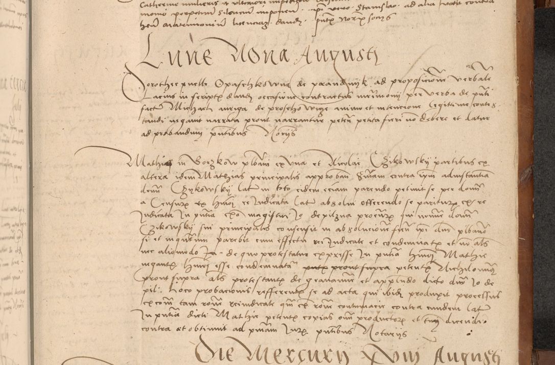 Zdjęcie nr 548 dla obiektu archiwalnego: [Acta actorum officialia coram Johanne de Starzechowicze]