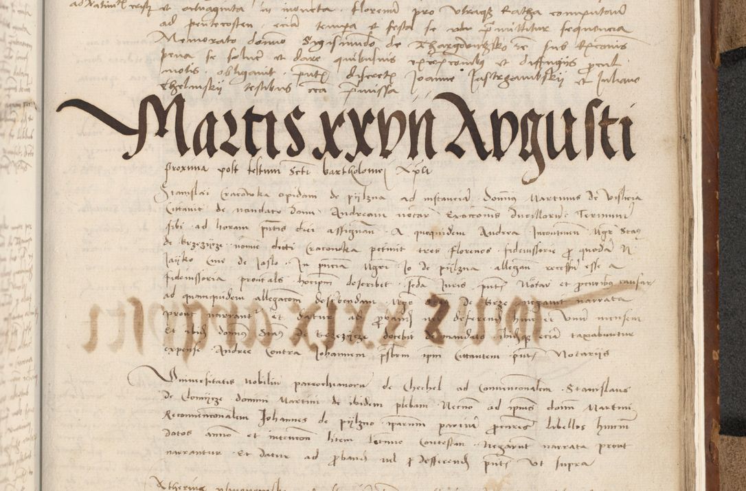 Zdjęcie nr 618 dla obiektu archiwalnego: [Acta actorum vicarialia coram Johanne de Goslaw]