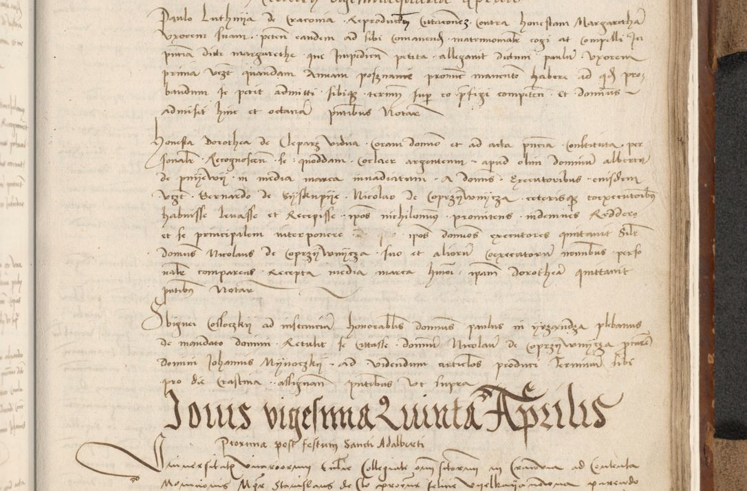 Zdjęcie nr 578 dla obiektu archiwalnego: [Acta actorum vicarialia coram Johanne de Goslaw]