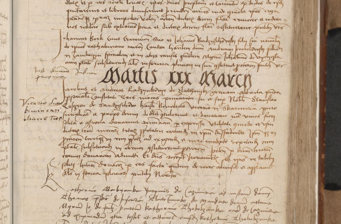 Zdjęcie nr 94 dla obiektu archiwalnego: [Acta actorum vicarialia coram Johanne de Goslaw]