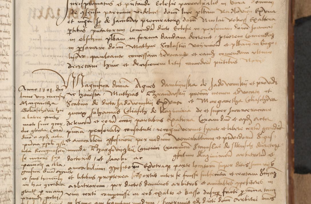 Zdjęcie nr 38 dla obiektu archiwalnego: [Acta actorum vicarialia coram Johanne de Goslaw]