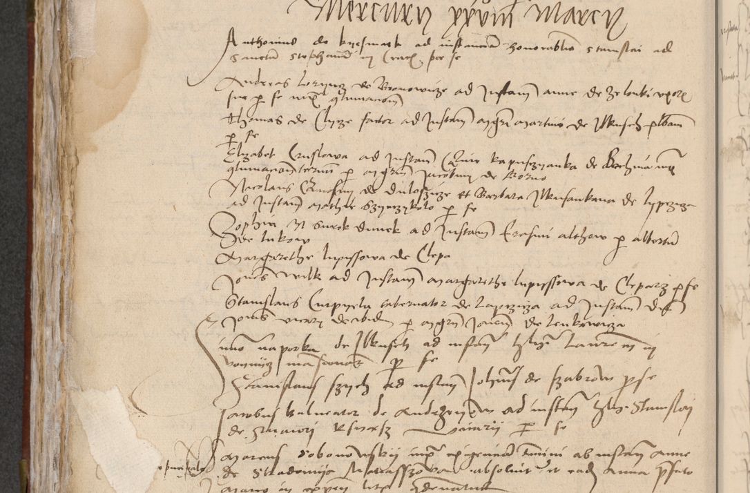 Zdjęcie nr 260 dla obiektu archiwalnego: [Acta pronuntiationum officialia coram Valentino de Ilkusch]