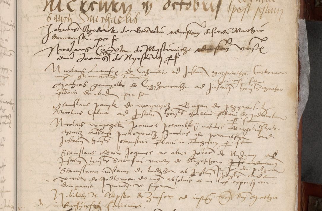 Zdjęcie nr 19 dla obiektu archiwalnego: [Acta pronuntiationum officialia coram Valentino de Ilkusch]