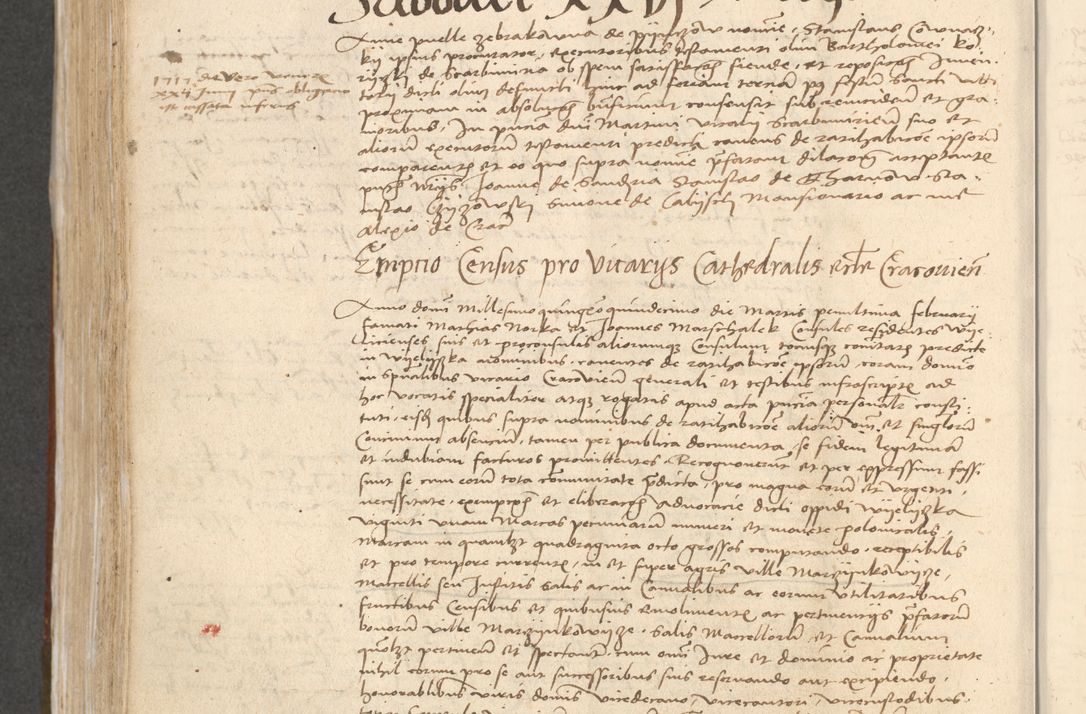 Zdjęcie nr 418 dla obiektu archiwalnego: [Acta actorum vicarialia coram Bernardino Gallo de Jadra]