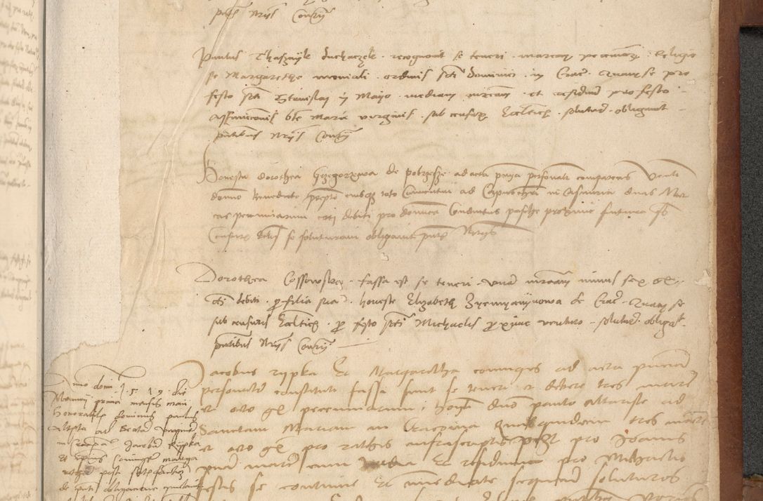 Zdjęcie nr 431 dla obiektu archiwalnego: [Acta] obligationum coram reverendo patre domino Thoma Rosnowsky canonico et offi[ciali C]racoviensi generali [a]d annum Domini 1514, [ind]itione secunda, pontificatus sanctissimi in Christo patris domini nostro domini Leonis divina providencia pape decimi moderni. Anno sue sanctitatis aduc ad 19 Marcii [...] primo secundis fatibus et felici sidere suum per manu Bronislaidis telluris Ursonici recipiunt et dii faveant ceptis
