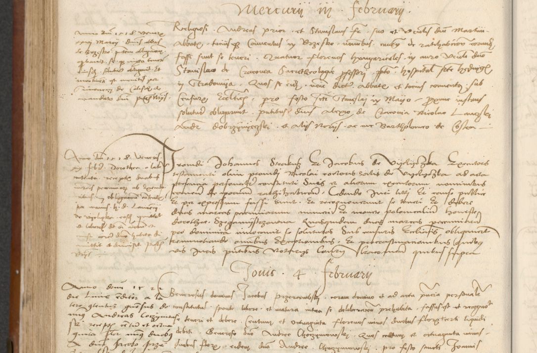 Zdjęcie nr 410 dla obiektu archiwalnego: [Acta] obligationum coram reverendo patre domino Thoma Rosnowsky canonico et offi[ciali C]racoviensi generali [a]d annum Domini 1514, [ind]itione secunda, pontificatus sanctissimi in Christo patris domini nostro domini Leonis divina providencia pape decimi moderni. Anno sue sanctitatis aduc ad 19 Marcii [...] primo secundis fatibus et felici sidere suum per manu Bronislaidis telluris Ursonici recipiunt et dii faveant ceptis