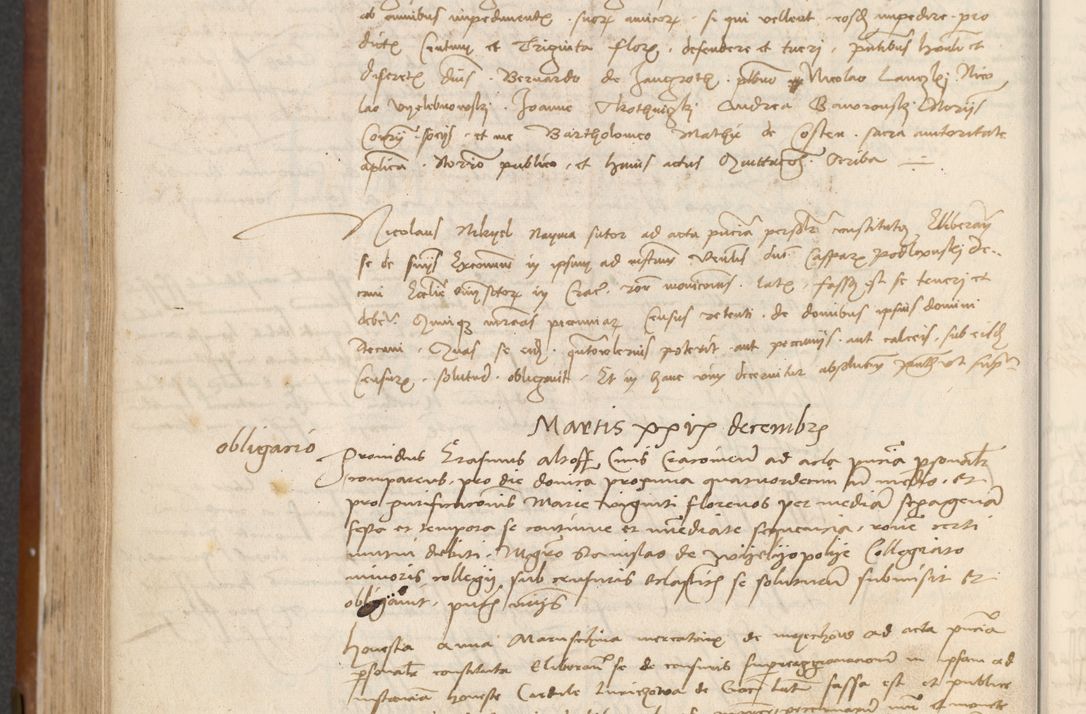 Zdjęcie nr 400 dla obiektu archiwalnego: [Acta] obligationum coram reverendo patre domino Thoma Rosnowsky canonico et offi[ciali C]racoviensi generali [a]d annum Domini 1514, [ind]itione secunda, pontificatus sanctissimi in Christo patris domini nostro domini Leonis divina providencia pape decimi moderni. Anno sue sanctitatis aduc ad 19 Marcii [...] primo secundis fatibus et felici sidere suum per manu Bronislaidis telluris Ursonici recipiunt et dii faveant ceptis