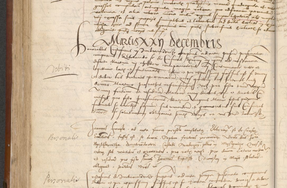 Zdjęcie nr 398 dla obiektu archiwalnego: [Acta] obligationum coram reverendo patre domino Thoma Rosnowsky canonico et offi[ciali C]racoviensi generali [a]d annum Domini 1514, [ind]itione secunda, pontificatus sanctissimi in Christo patris domini nostro domini Leonis divina providencia pape decimi moderni. Anno sue sanctitatis aduc ad 19 Marcii [...] primo secundis fatibus et felici sidere suum per manu Bronislaidis telluris Ursonici recipiunt et dii faveant ceptis