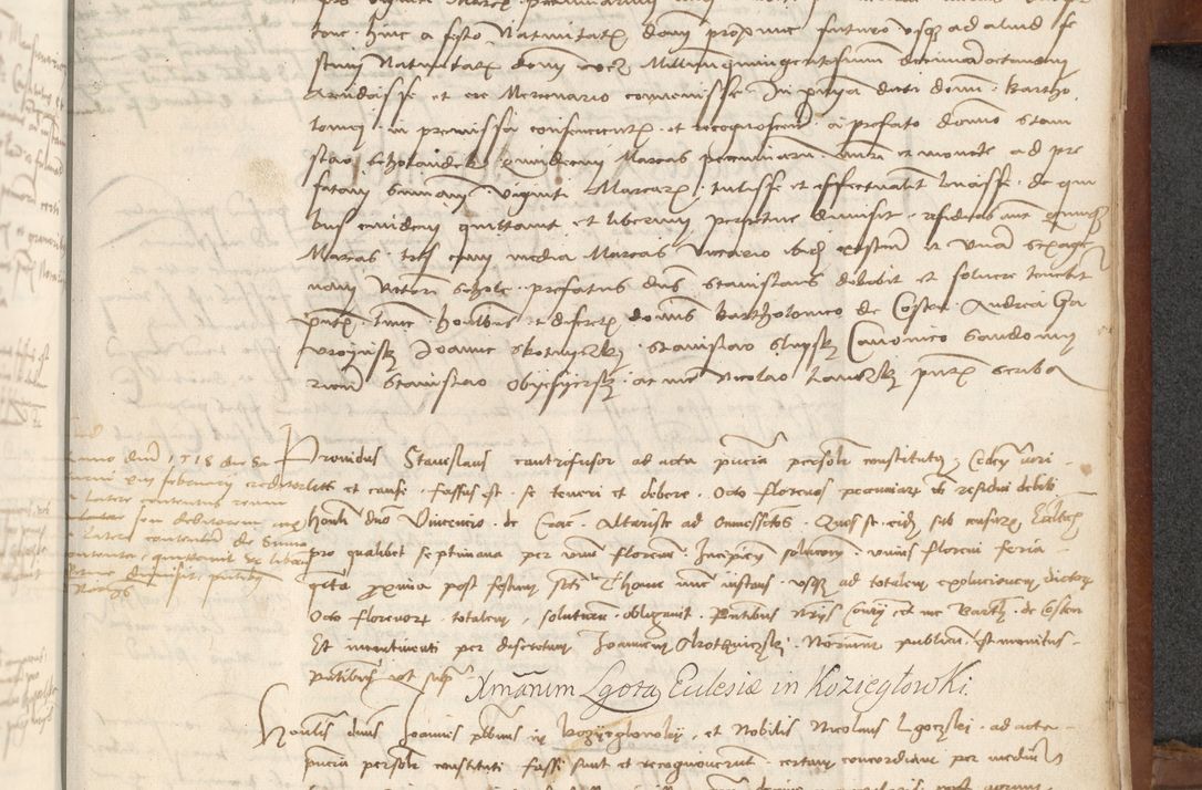 Zdjęcie nr 397 dla obiektu archiwalnego: [Acta] obligationum coram reverendo patre domino Thoma Rosnowsky canonico et offi[ciali C]racoviensi generali [a]d annum Domini 1514, [ind]itione secunda, pontificatus sanctissimi in Christo patris domini nostro domini Leonis divina providencia pape decimi moderni. Anno sue sanctitatis aduc ad 19 Marcii [...] primo secundis fatibus et felici sidere suum per manu Bronislaidis telluris Ursonici recipiunt et dii faveant ceptis