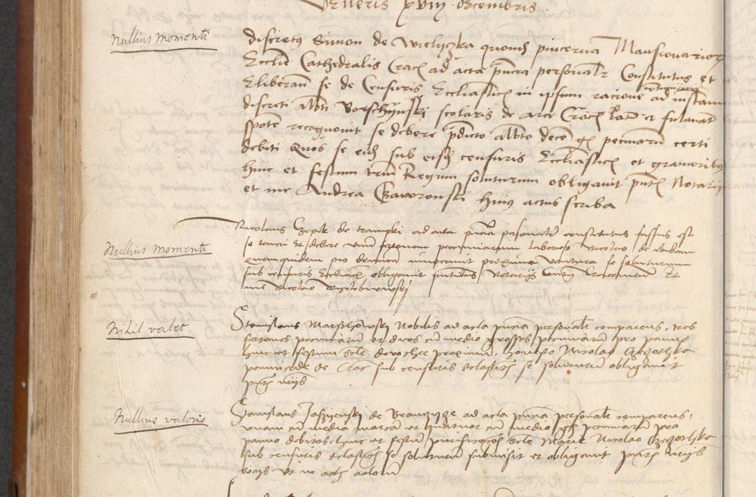 Zdjęcie nr 396 dla obiektu archiwalnego: [Acta] obligationum coram reverendo patre domino Thoma Rosnowsky canonico et offi[ciali C]racoviensi generali [a]d annum Domini 1514, [ind]itione secunda, pontificatus sanctissimi in Christo patris domini nostro domini Leonis divina providencia pape decimi moderni. Anno sue sanctitatis aduc ad 19 Marcii [...] primo secundis fatibus et felici sidere suum per manu Bronislaidis telluris Ursonici recipiunt et dii faveant ceptis