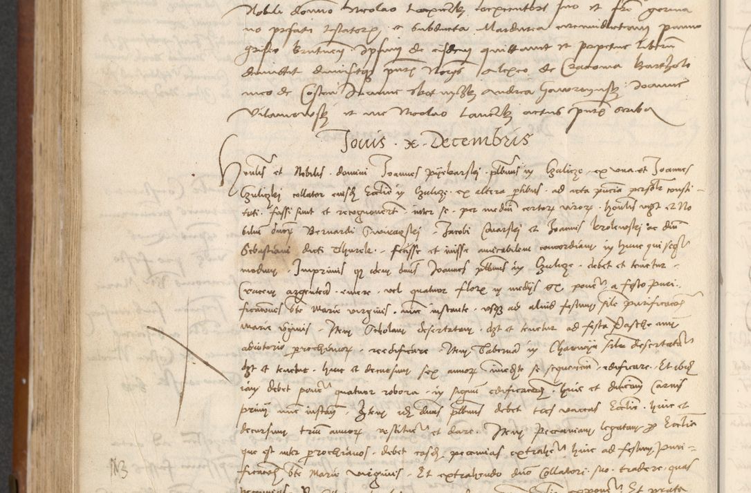 Zdjęcie nr 392 dla obiektu archiwalnego: [Acta] obligationum coram reverendo patre domino Thoma Rosnowsky canonico et offi[ciali C]racoviensi generali [a]d annum Domini 1514, [ind]itione secunda, pontificatus sanctissimi in Christo patris domini nostro domini Leonis divina providencia pape decimi moderni. Anno sue sanctitatis aduc ad 19 Marcii [...] primo secundis fatibus et felici sidere suum per manu Bronislaidis telluris Ursonici recipiunt et dii faveant ceptis
