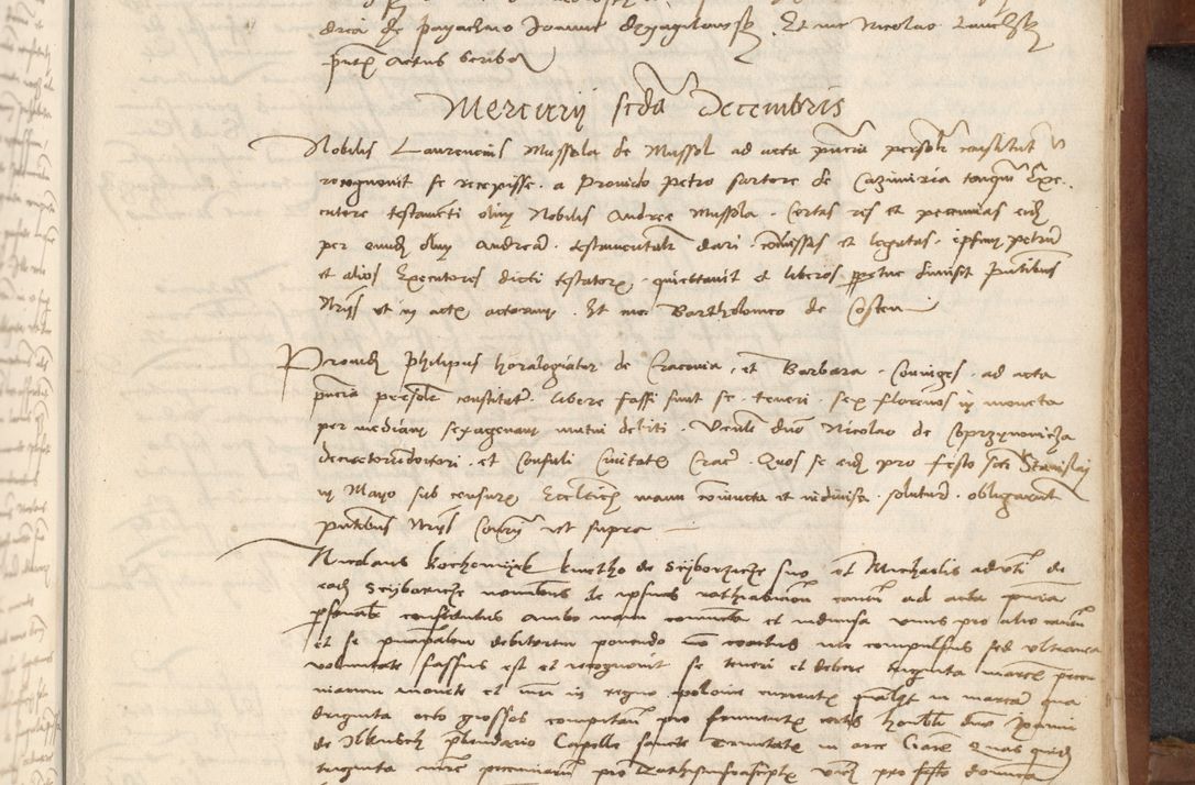 Zdjęcie nr 389 dla obiektu archiwalnego: [Acta] obligationum coram reverendo patre domino Thoma Rosnowsky canonico et offi[ciali C]racoviensi generali [a]d annum Domini 1514, [ind]itione secunda, pontificatus sanctissimi in Christo patris domini nostro domini Leonis divina providencia pape decimi moderni. Anno sue sanctitatis aduc ad 19 Marcii [...] primo secundis fatibus et felici sidere suum per manu Bronislaidis telluris Ursonici recipiunt et dii faveant ceptis