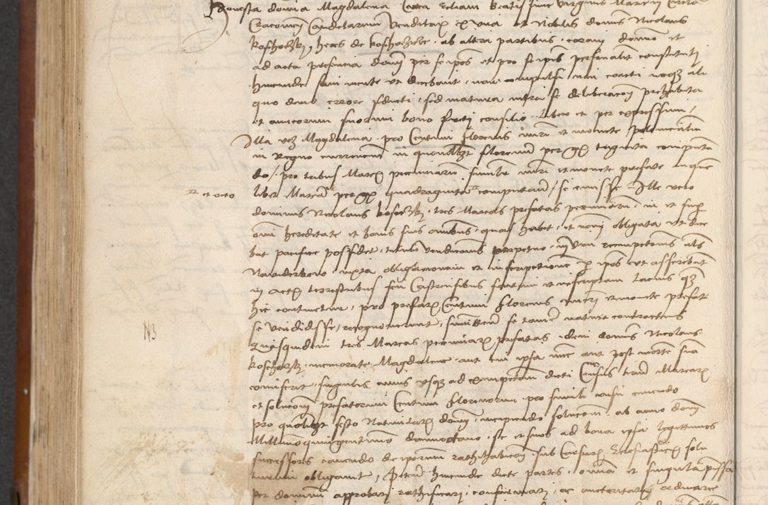 Zdjęcie nr 388 dla obiektu archiwalnego: [Acta] obligationum coram reverendo patre domino Thoma Rosnowsky canonico et offi[ciali C]racoviensi generali [a]d annum Domini 1514, [ind]itione secunda, pontificatus sanctissimi in Christo patris domini nostro domini Leonis divina providencia pape decimi moderni. Anno sue sanctitatis aduc ad 19 Marcii [...] primo secundis fatibus et felici sidere suum per manu Bronislaidis telluris Ursonici recipiunt et dii faveant ceptis