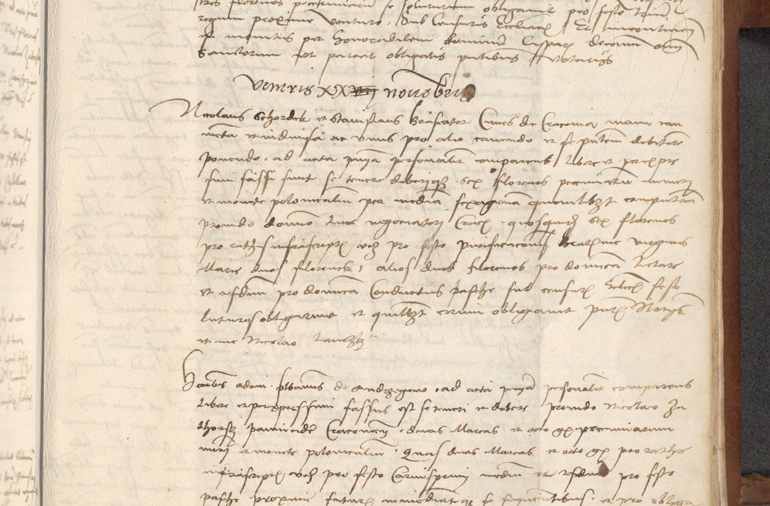 Zdjęcie nr 387 dla obiektu archiwalnego: [Acta] obligationum coram reverendo patre domino Thoma Rosnowsky canonico et offi[ciali C]racoviensi generali [a]d annum Domini 1514, [ind]itione secunda, pontificatus sanctissimi in Christo patris domini nostro domini Leonis divina providencia pape decimi moderni. Anno sue sanctitatis aduc ad 19 Marcii [...] primo secundis fatibus et felici sidere suum per manu Bronislaidis telluris Ursonici recipiunt et dii faveant ceptis