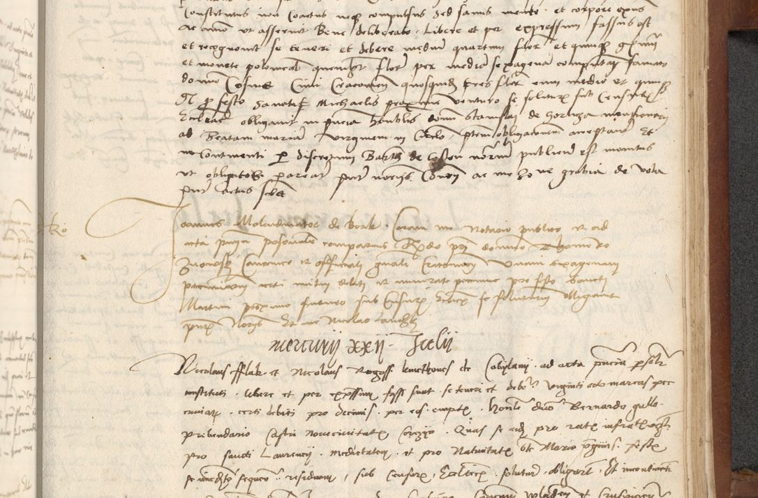 Zdjęcie nr 353 dla obiektu archiwalnego: [Acta] obligationum coram reverendo patre domino Thoma Rosnowsky canonico et offi[ciali C]racoviensi generali [a]d annum Domini 1514, [ind]itione secunda, pontificatus sanctissimi in Christo patris domini nostro domini Leonis divina providencia pape decimi moderni. Anno sue sanctitatis aduc ad 19 Marcii [...] primo secundis fatibus et felici sidere suum per manu Bronislaidis telluris Ursonici recipiunt et dii faveant ceptis