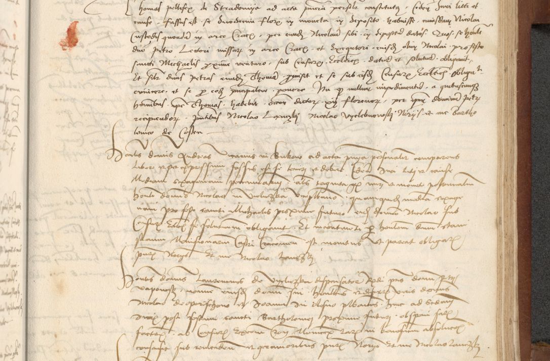 Zdjęcie nr 345 dla obiektu archiwalnego: [Acta] obligationum coram reverendo patre domino Thoma Rosnowsky canonico et offi[ciali C]racoviensi generali [a]d annum Domini 1514, [ind]itione secunda, pontificatus sanctissimi in Christo patris domini nostro domini Leonis divina providencia pape decimi moderni. Anno sue sanctitatis aduc ad 19 Marcii [...] primo secundis fatibus et felici sidere suum per manu Bronislaidis telluris Ursonici recipiunt et dii faveant ceptis