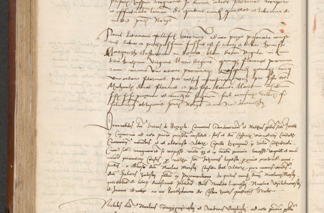 Zdjęcie nr 344 dla obiektu archiwalnego: [Acta] obligationum coram reverendo patre domino Thoma Rosnowsky canonico et offi[ciali C]racoviensi generali [a]d annum Domini 1514, [ind]itione secunda, pontificatus sanctissimi in Christo patris domini nostro domini Leonis divina providencia pape decimi moderni. Anno sue sanctitatis aduc ad 19 Marcii [...] primo secundis fatibus et felici sidere suum per manu Bronislaidis telluris Ursonici recipiunt et dii faveant ceptis