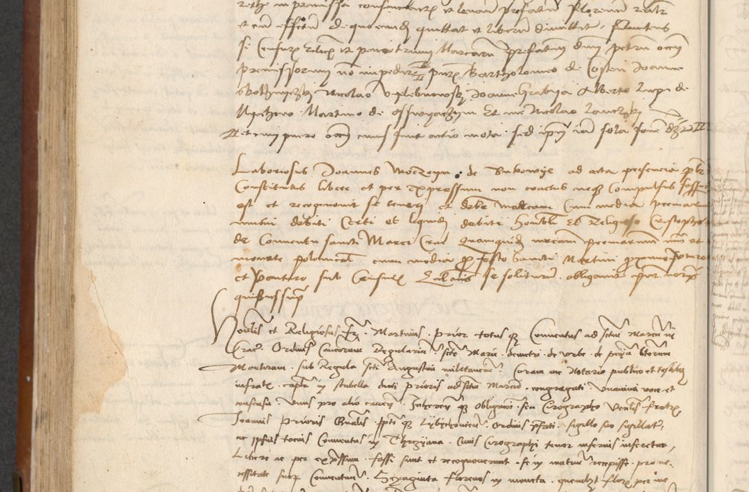 Zdjęcie nr 338 dla obiektu archiwalnego: [Acta] obligationum coram reverendo patre domino Thoma Rosnowsky canonico et offi[ciali C]racoviensi generali [a]d annum Domini 1514, [ind]itione secunda, pontificatus sanctissimi in Christo patris domini nostro domini Leonis divina providencia pape decimi moderni. Anno sue sanctitatis aduc ad 19 Marcii [...] primo secundis fatibus et felici sidere suum per manu Bronislaidis telluris Ursonici recipiunt et dii faveant ceptis