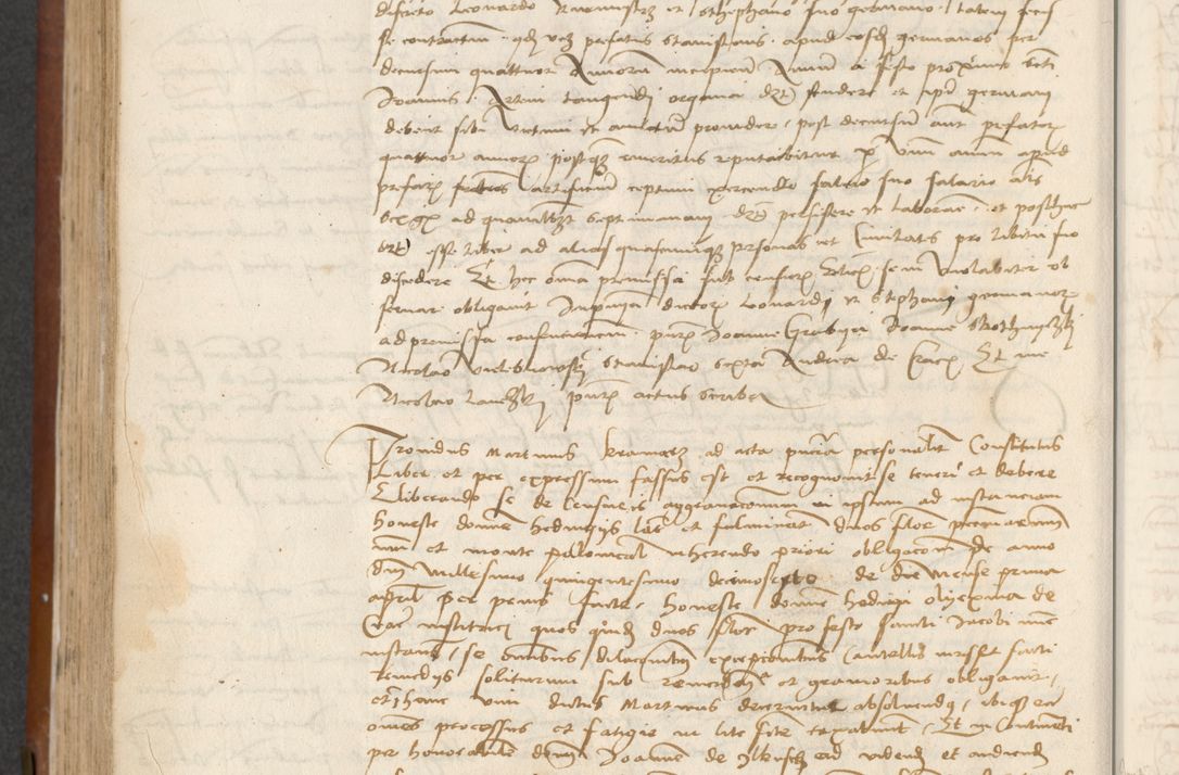 Zdjęcie nr 336 dla obiektu archiwalnego: [Acta] obligationum coram reverendo patre domino Thoma Rosnowsky canonico et offi[ciali C]racoviensi generali [a]d annum Domini 1514, [ind]itione secunda, pontificatus sanctissimi in Christo patris domini nostro domini Leonis divina providencia pape decimi moderni. Anno sue sanctitatis aduc ad 19 Marcii [...] primo secundis fatibus et felici sidere suum per manu Bronislaidis telluris Ursonici recipiunt et dii faveant ceptis